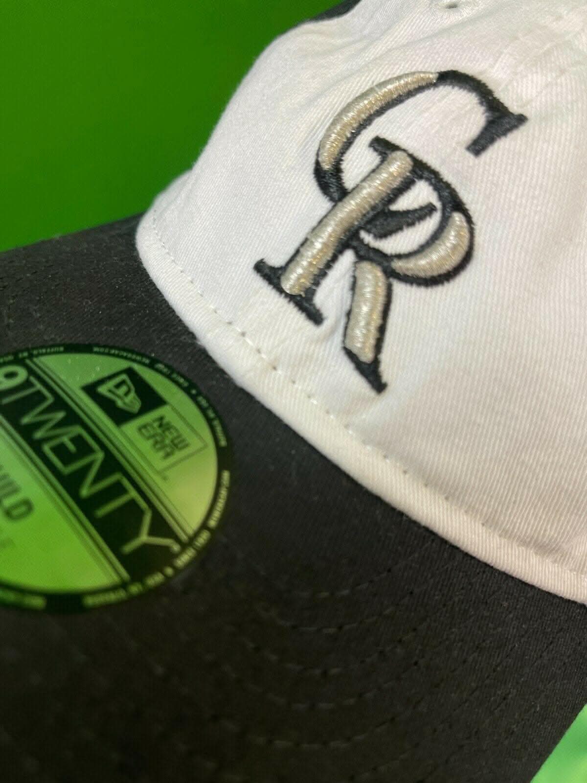 MLB Colorado Rockies New Era 9TWENTY Cap/Hat B&W Strapback Youth NWT
