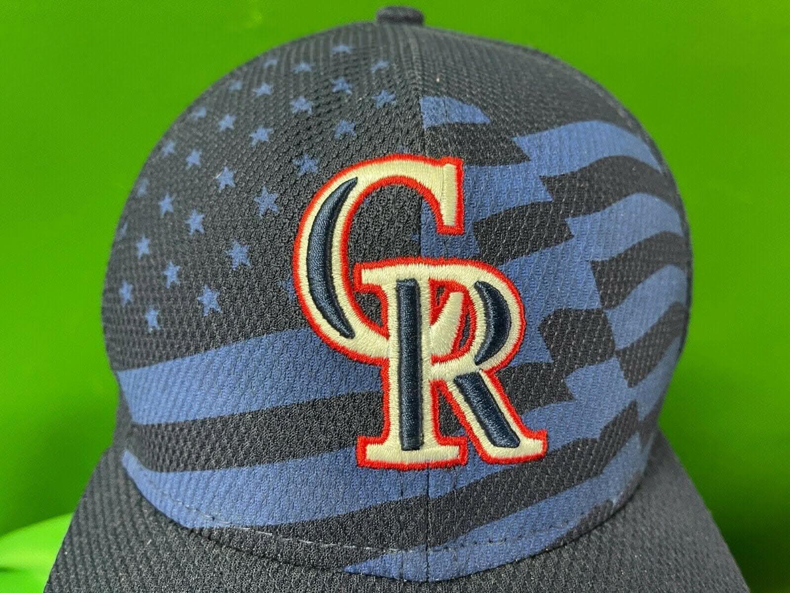 MLB Colorado Rockies New Era 59FIFTY Baseball Cap/Hat Stars-Stripes 7-1/8