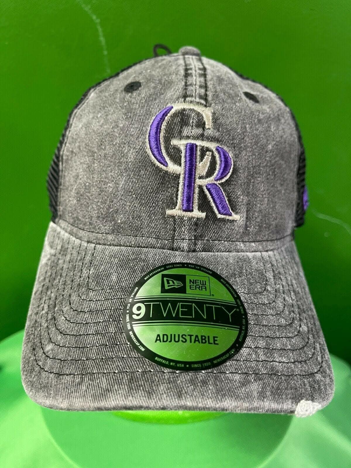 MLB Colorado Rockies New Era 9TWENTY Hat Cap Grey Weathered Snapback NWT