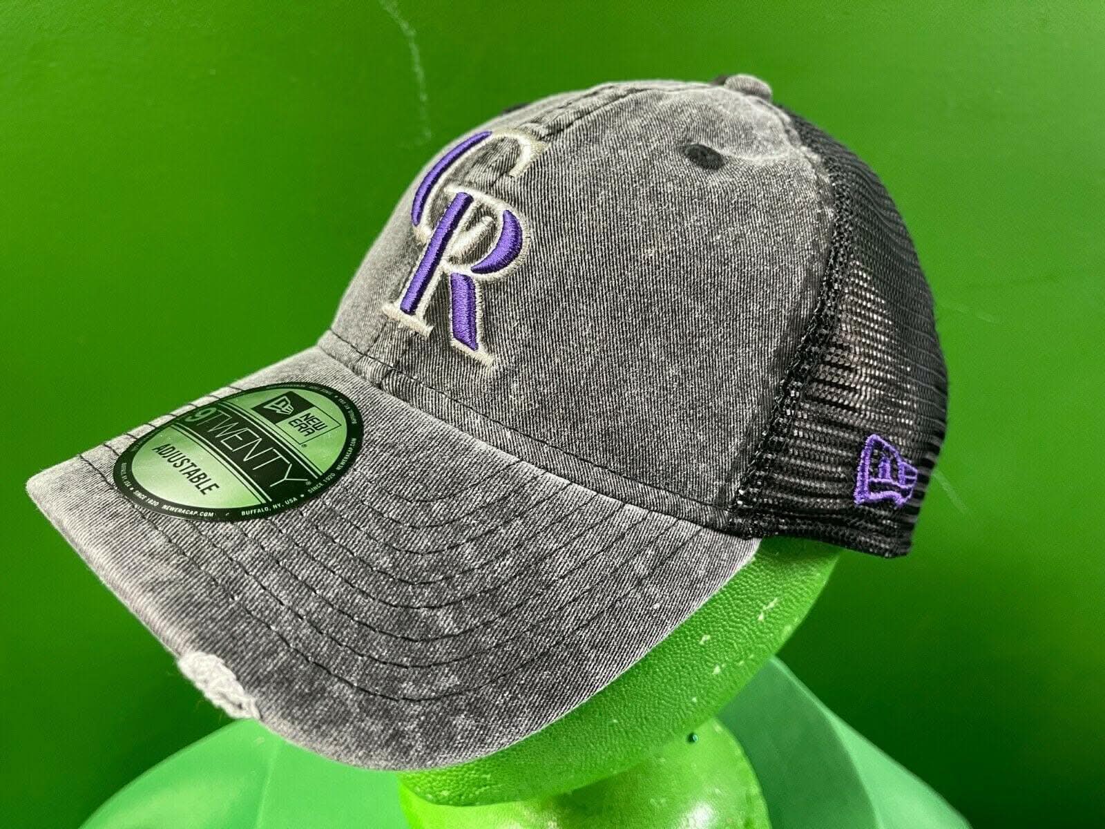 MLB Colorado Rockies New Era 9TWENTY Hat Cap Grey Weathered Snapback NWT