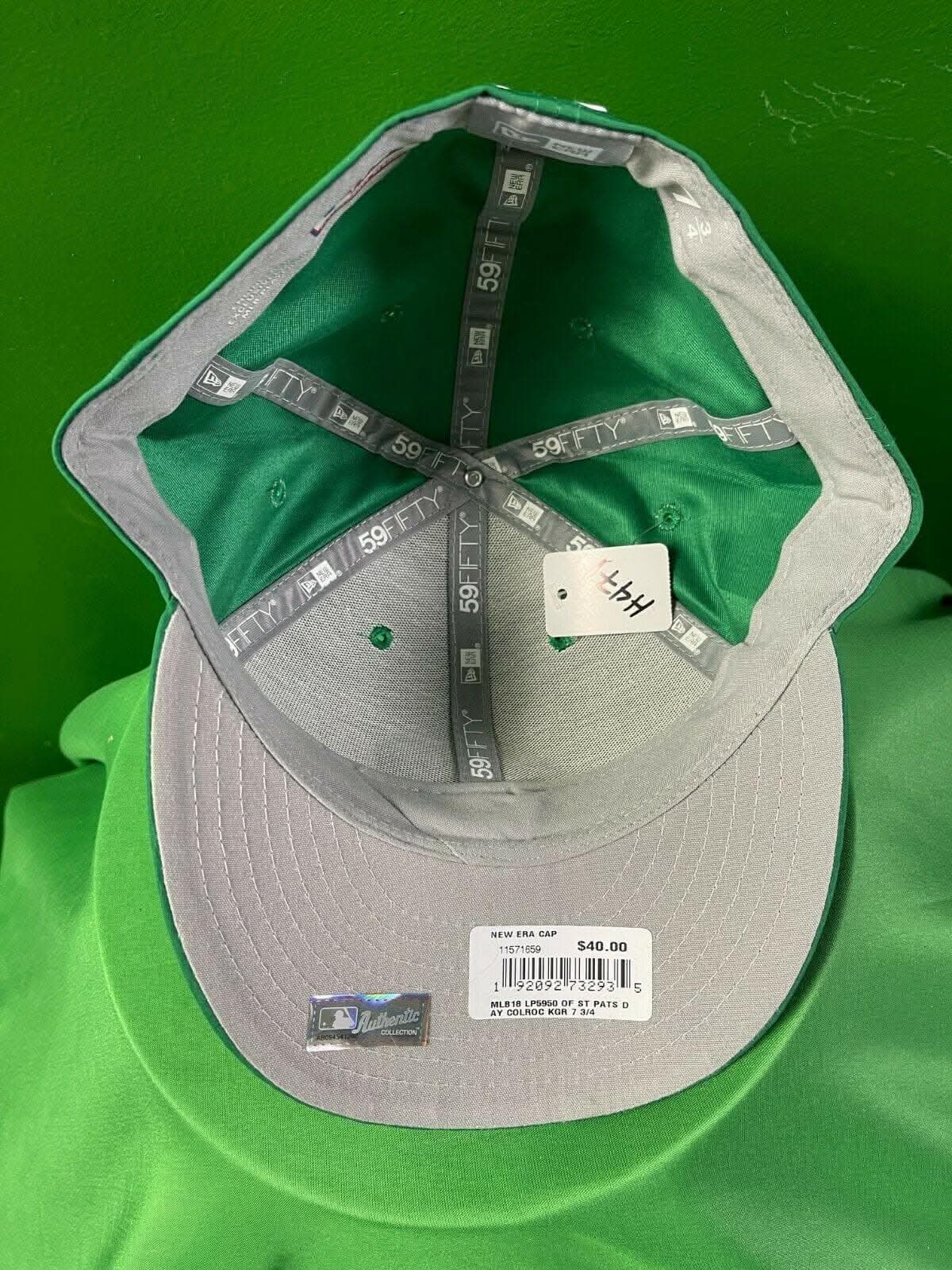 MLB Colorado Rockies New Era 59FIFTY Baseball Hat/Cap Shamrock Green 7-3/4 NWT