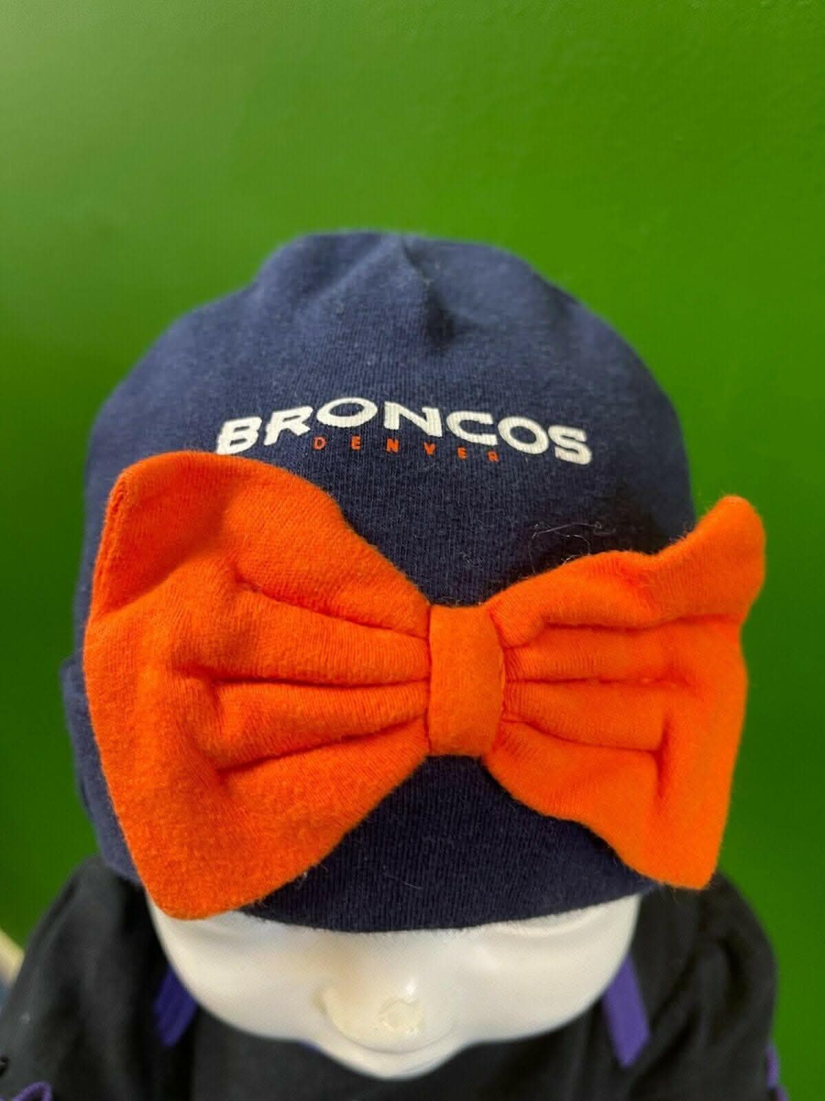 NFL Denver Broncos Beanie Hat Cap Baby Infant Girls' Newborn 0-9 months