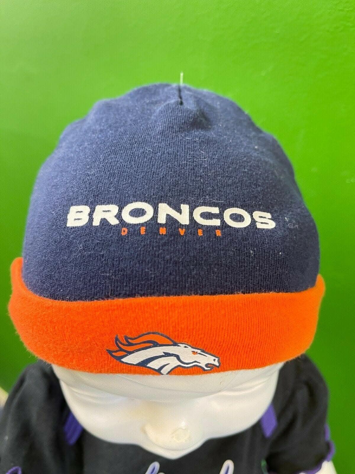 NFL Denver Broncos Beanie Hat Cap Baby Infant Newborn 0-9 months