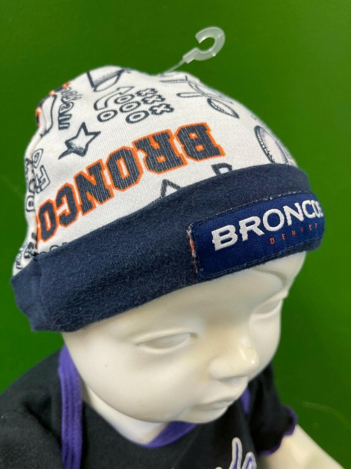 NFL Denver Broncos Beanie Hat Cap Baby Infant Newborn 0-3 months