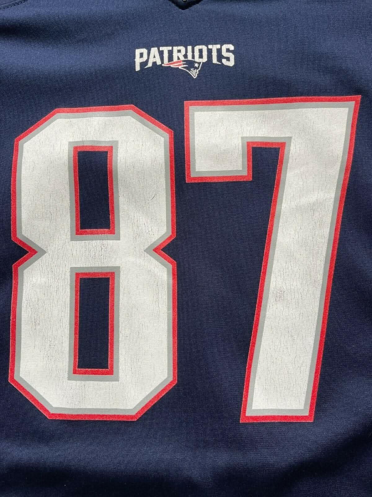 NFL New England Patriots Rob Gronkowski #87 Game Jersey Youth Small