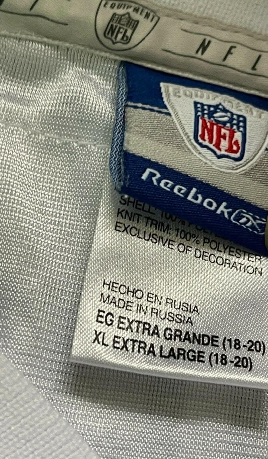 NFL Dallas Cowboys Keyshawn Johnson #19 Reebok Jersey Youth XL 18-20