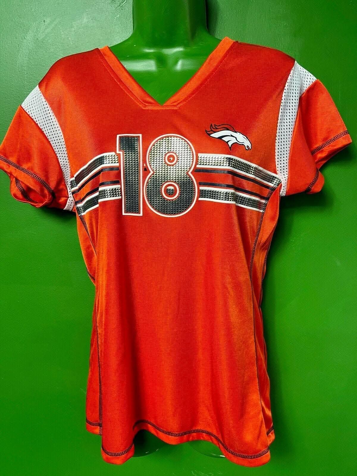 NFL Denver Broncos Peyton Manning #18 Jersey-Style Top Women's Medium