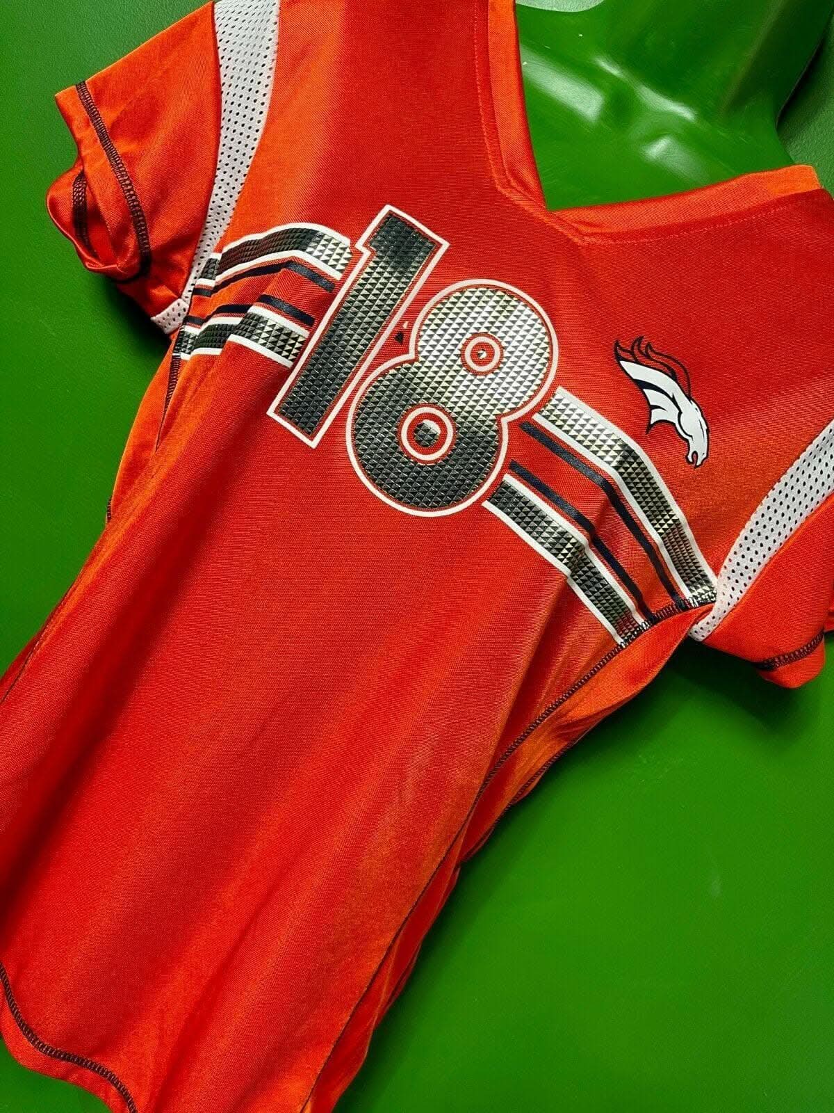 NFL Denver Broncos Peyton Manning #18 Jersey-Style Top Women's Medium