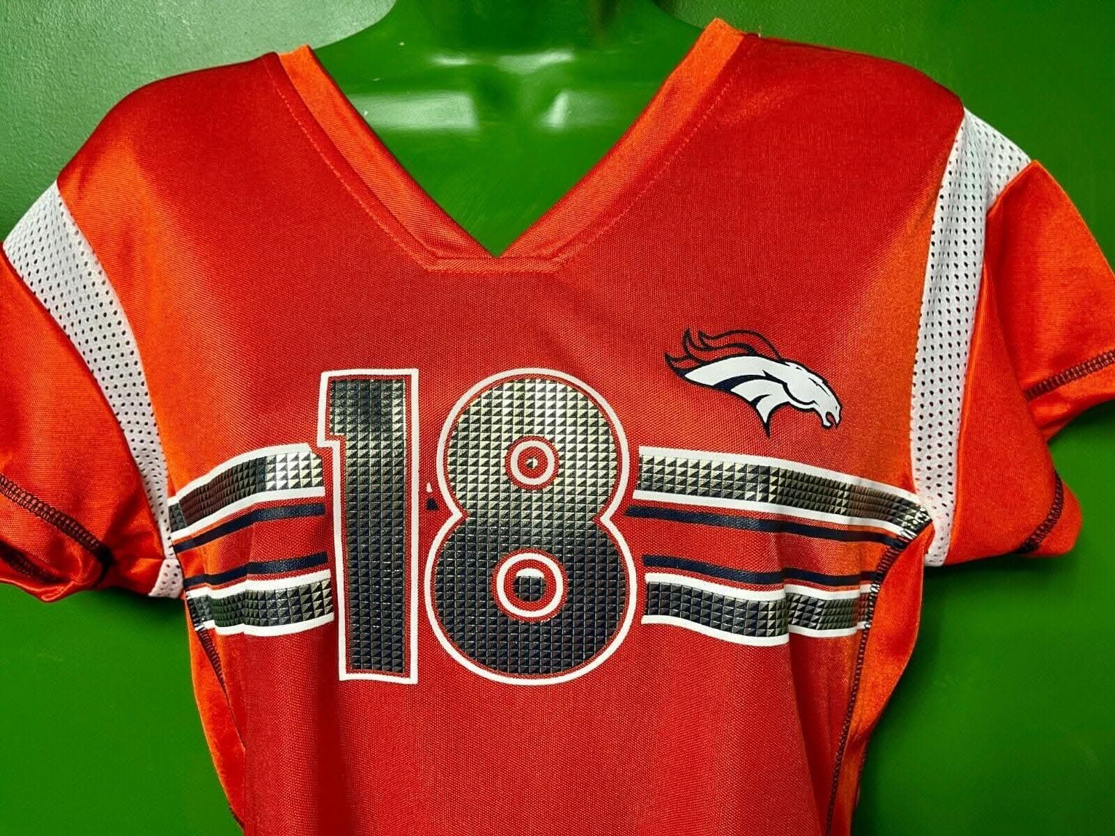 NFL Denver Broncos Peyton Manning #18 Jersey-Style Top Women's Medium