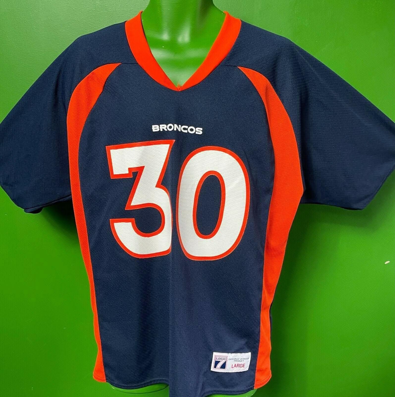 NFL Denver Broncos Terrell Davis #30 Vintage Logo 7 Jersey Men's Large