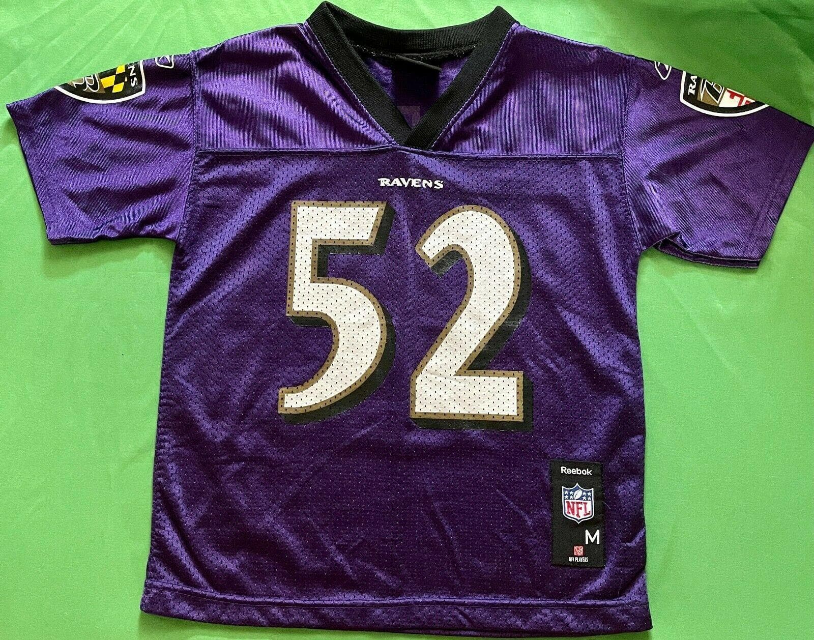 REEBOK BALTIMORE RAVENS RAY LEWIS JERSEY SHIRT #52 NFL