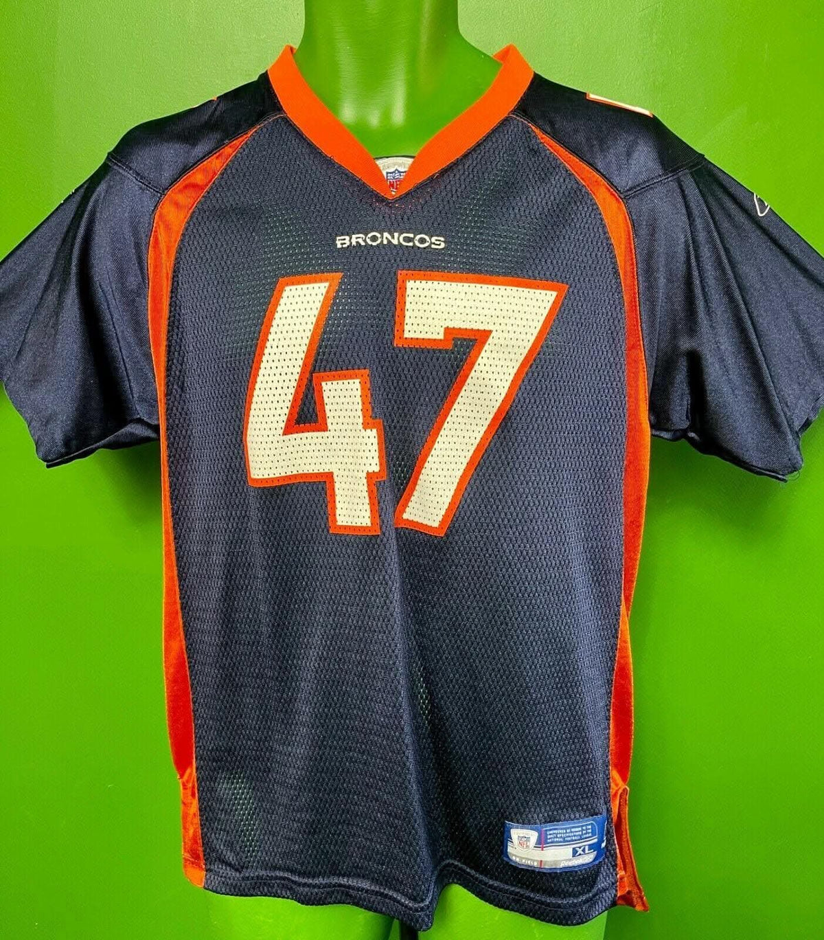 NFL Denver Broncos John Lynch #47 Reebok Jersey Youth XL 18-20