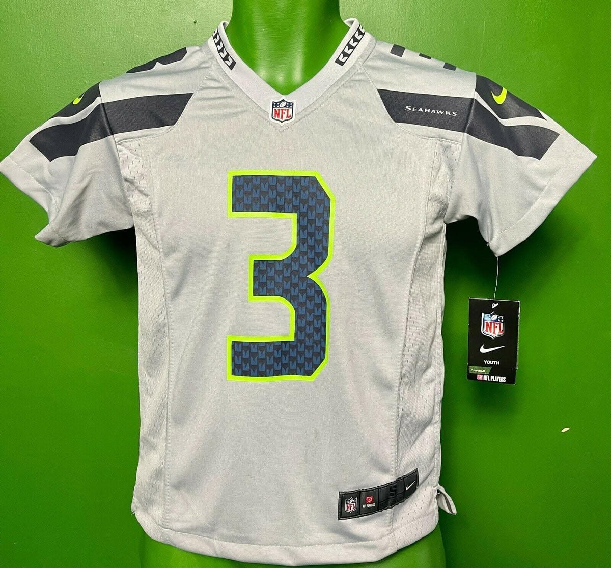 NFL Seattle Seahawks Russell Wilson #3 Game Jersey Youth Small 8