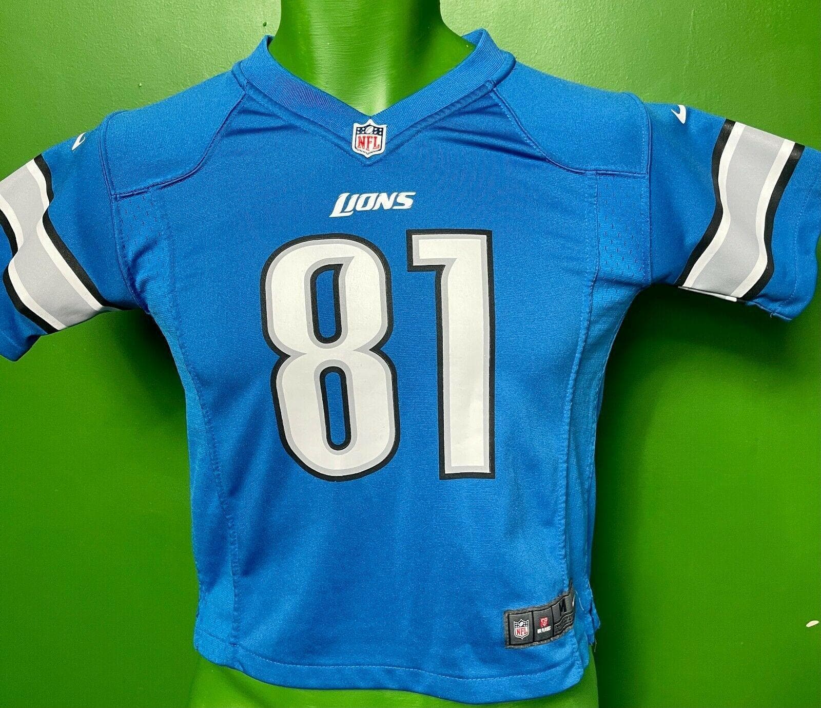 NIKE #18 CALVIN JOHNSON DETROIT LIONS JERSEY SIZE L NFL ON FIELD