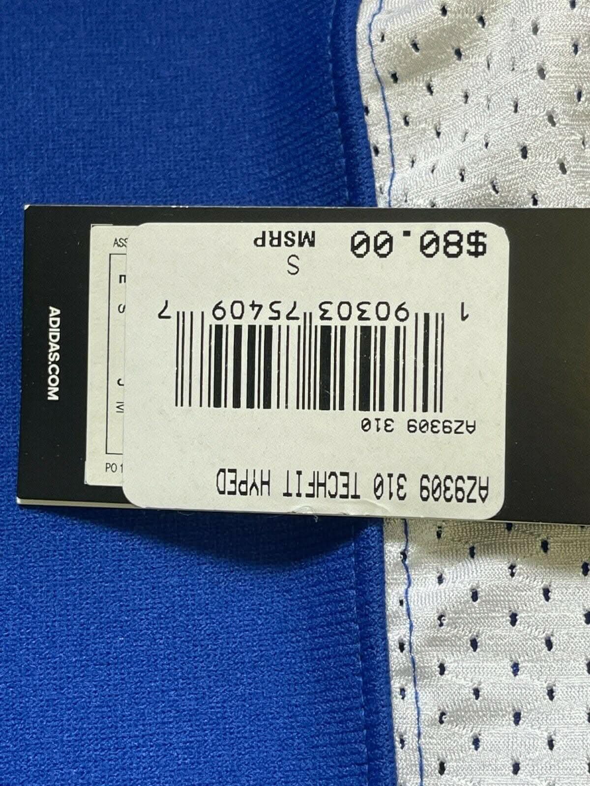 American Football Adidas Techfit Blue Hyped Jersey Men's Small NWT