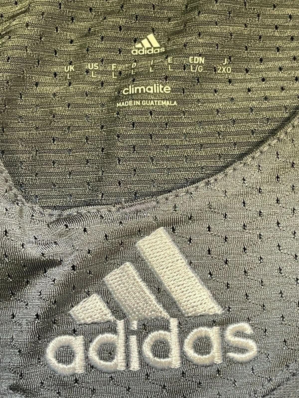 American Football Adidas Techfit Grey Hyped Jersey Men's Large NWT