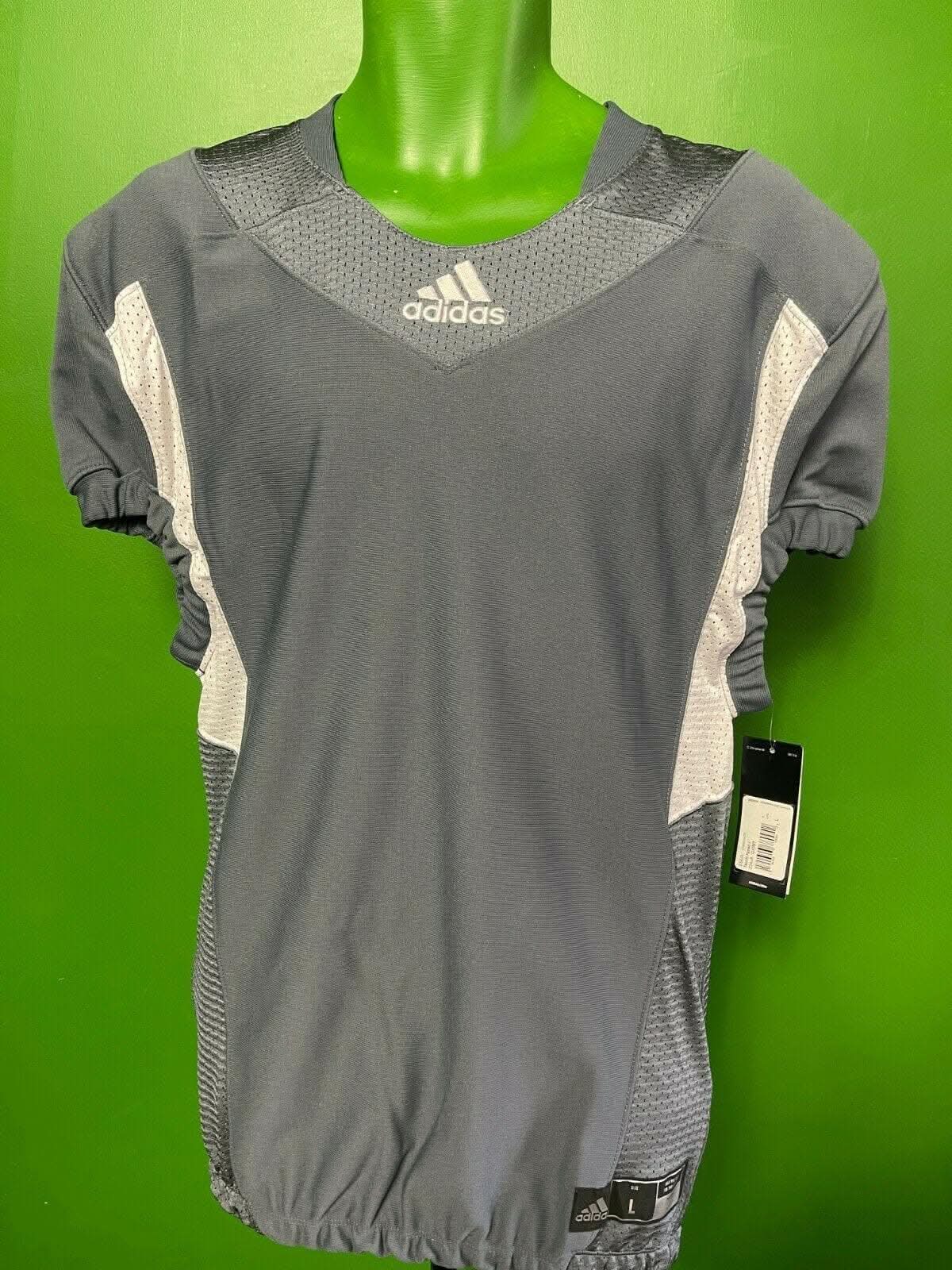 American Football Adidas Techfit Grey Hyped Jersey Men's Large NWT