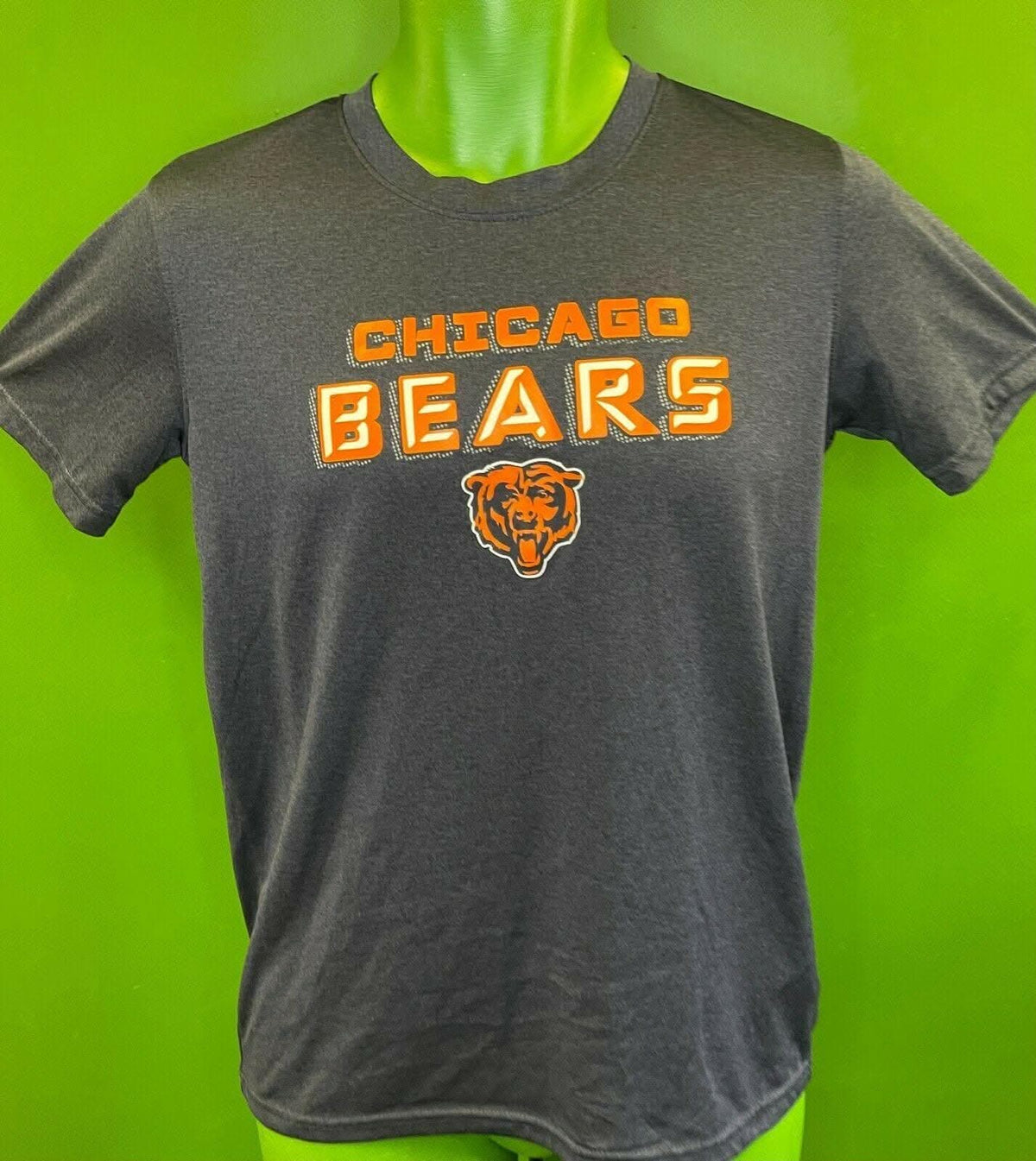 NFL Chicago Bears Grey Wicking T-Shirt Youth Large 14-16