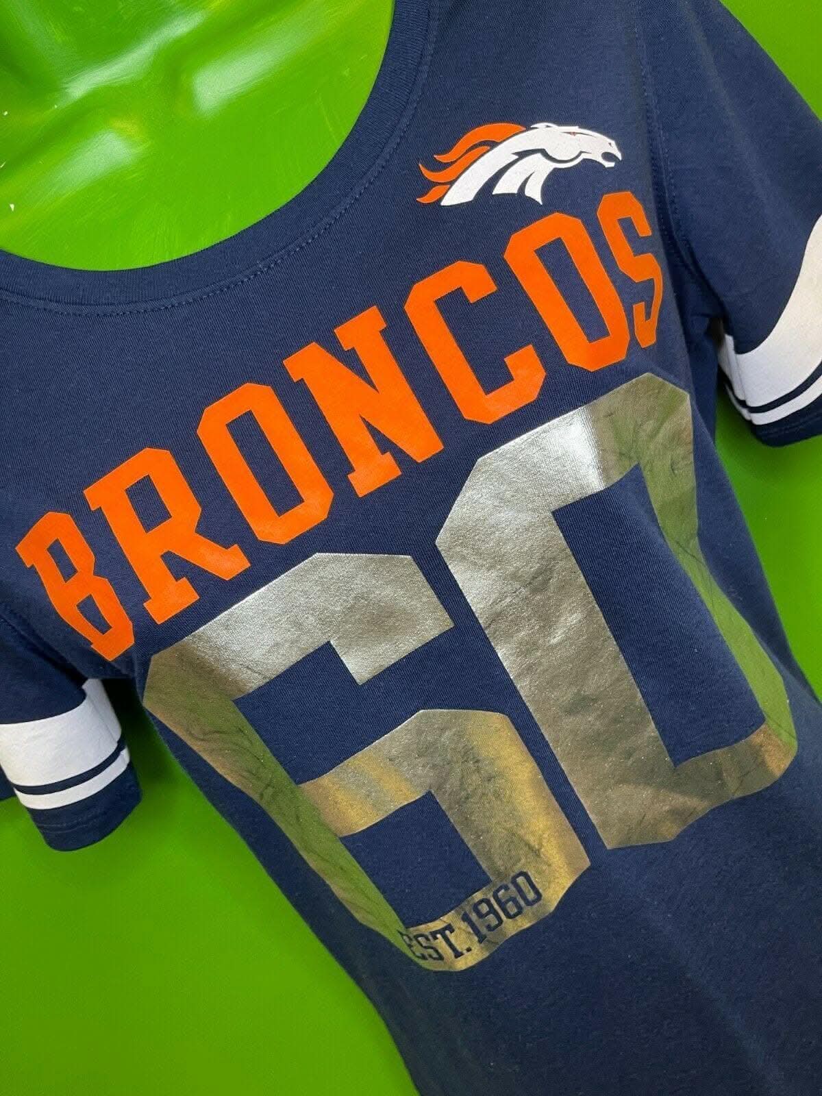 NFL Denver Broncos "Have More Fun" 60 T-Shirt Girls' Youth XL 16-18
