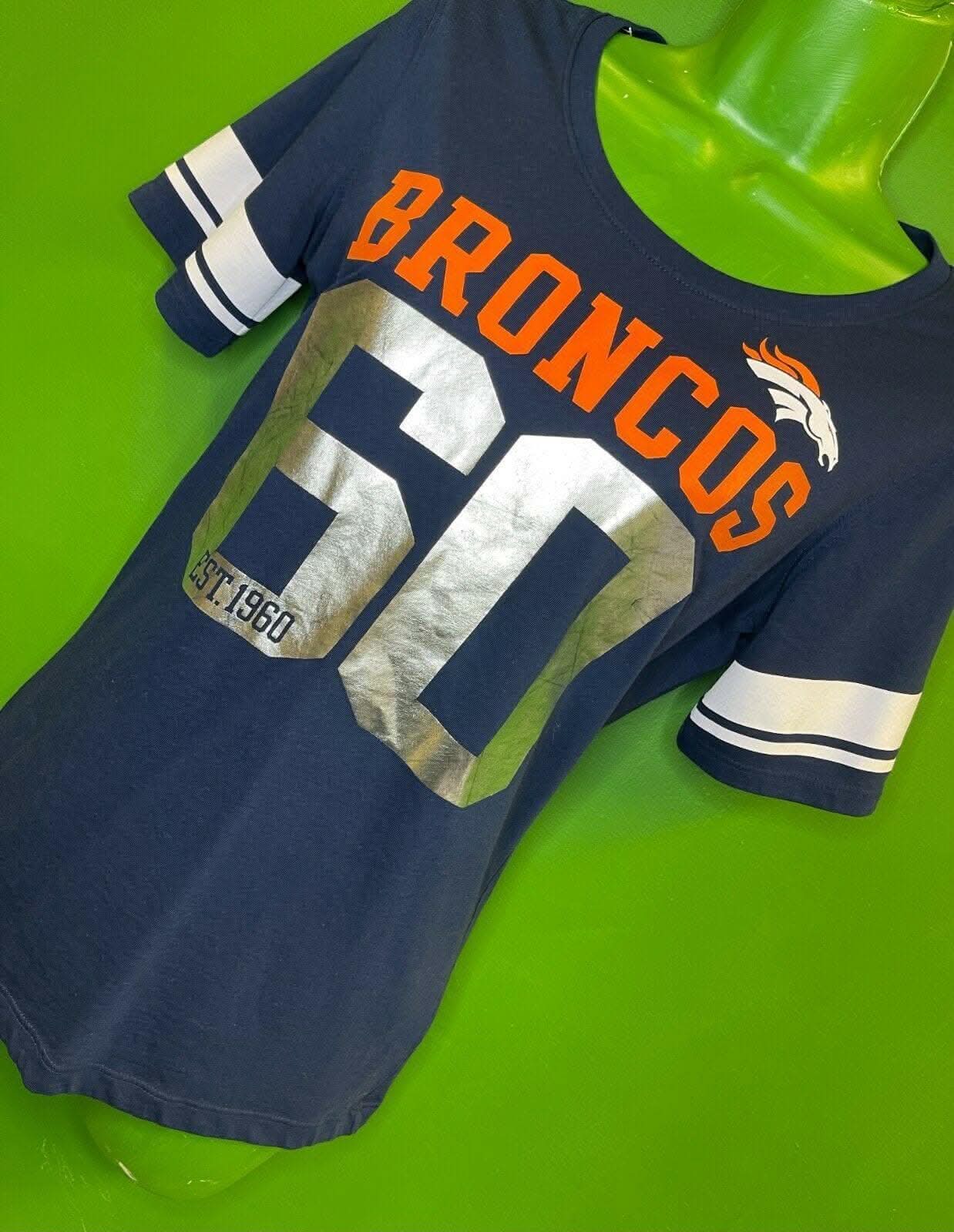 NFL Denver Broncos "Have More Fun" 60 T-Shirt Girls' Youth XL 16-18