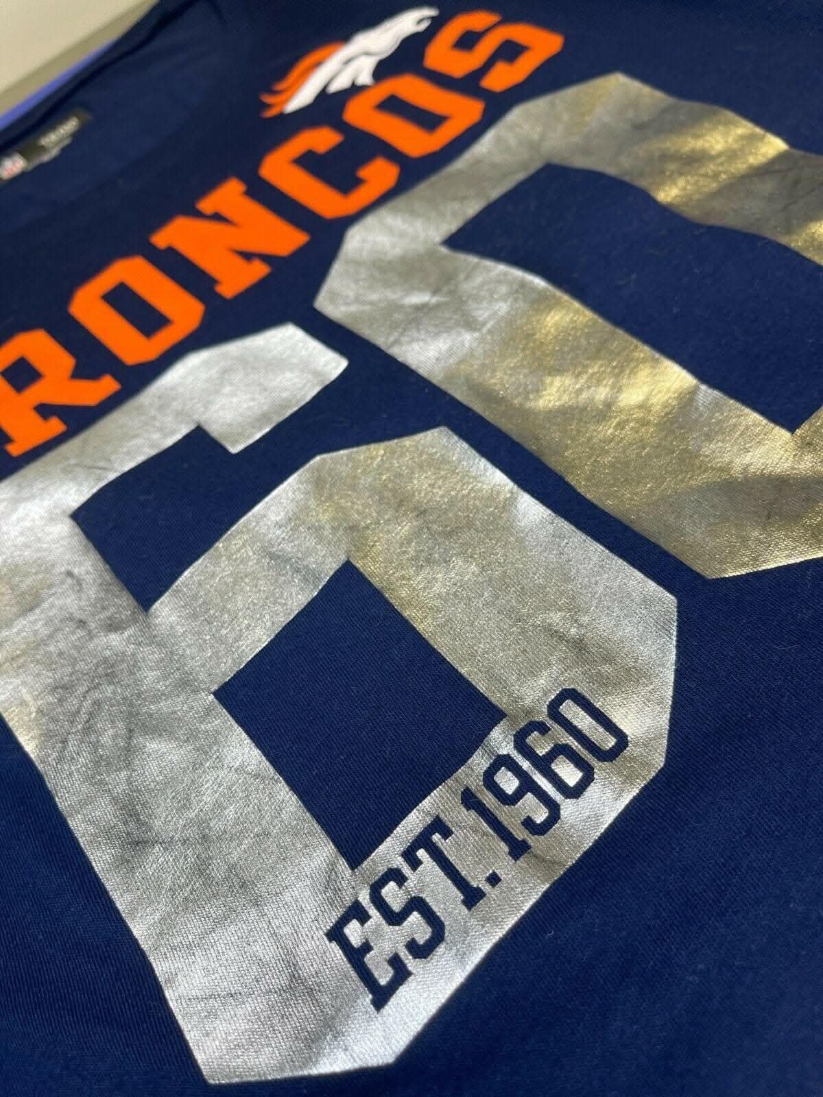 NFL Denver Broncos "Have More Fun" 60 T-Shirt Girls' Youth XL 16-18