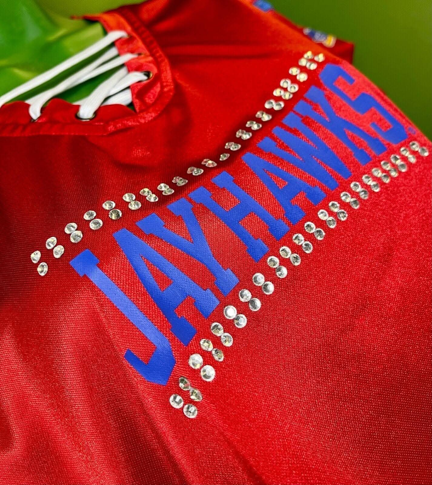 NCAA Kansas Jayhawks Satin-y Jersey Women's Small