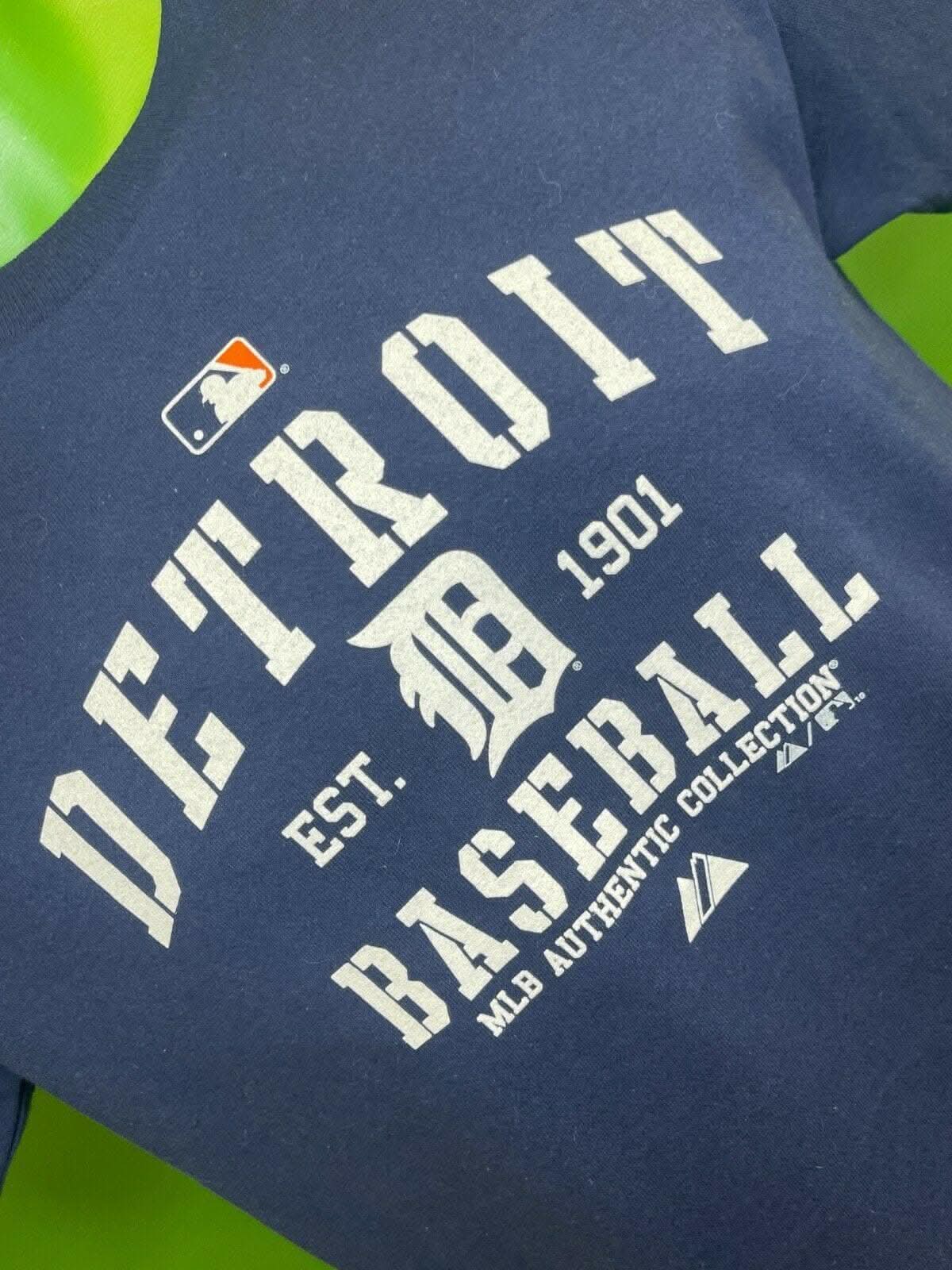 MLB Detroit Tigers Majestic 100% Cotton T-Shirt Youth Medium 10-12 NWT