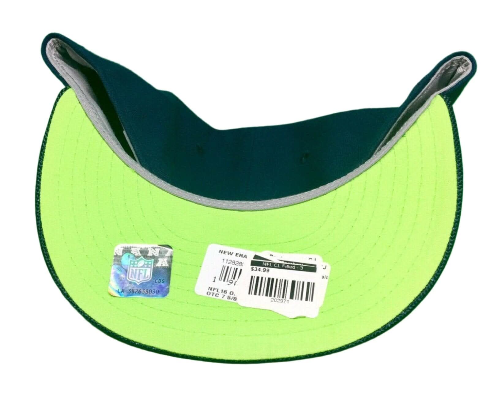 NFL Seattle Seahawks New Era 59FIFTY Fitted Baseball Cap/Hat 7-3/8 NWT