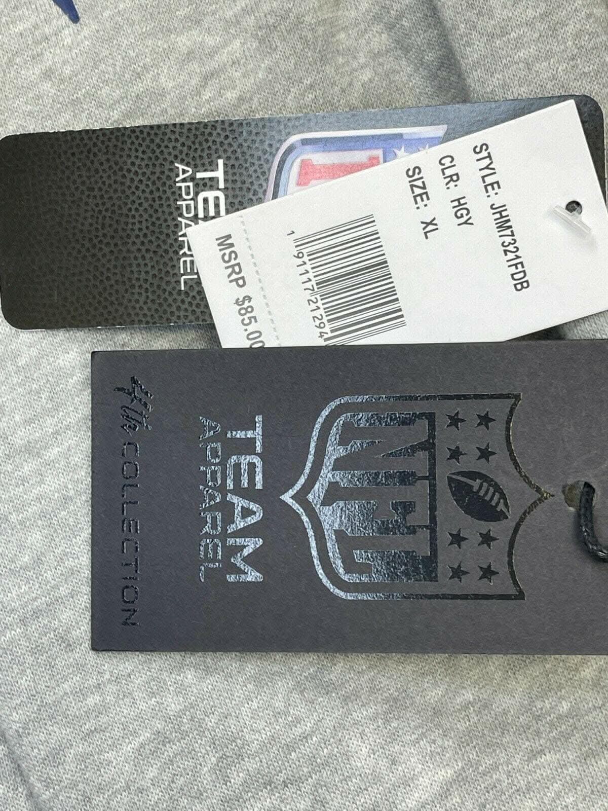 NFL Denver Broncos Heathered Grey Weathered Hoodie Men's X-Large NWT