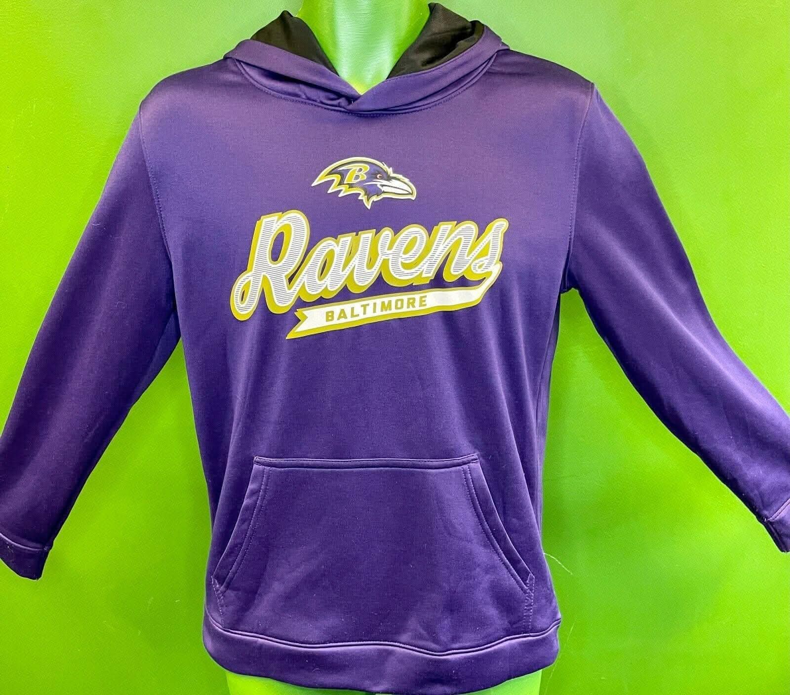 NFL Baltimore Ravens Pullover Hoodie Purple Youth Large 18-20