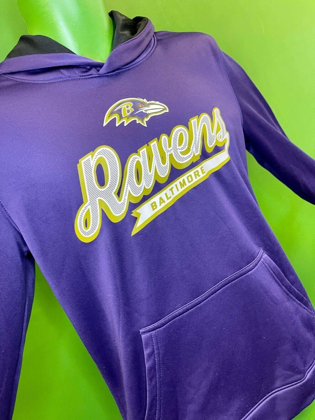 NFL Baltimore Ravens Pullover Hoodie Purple Youth Large 18-20