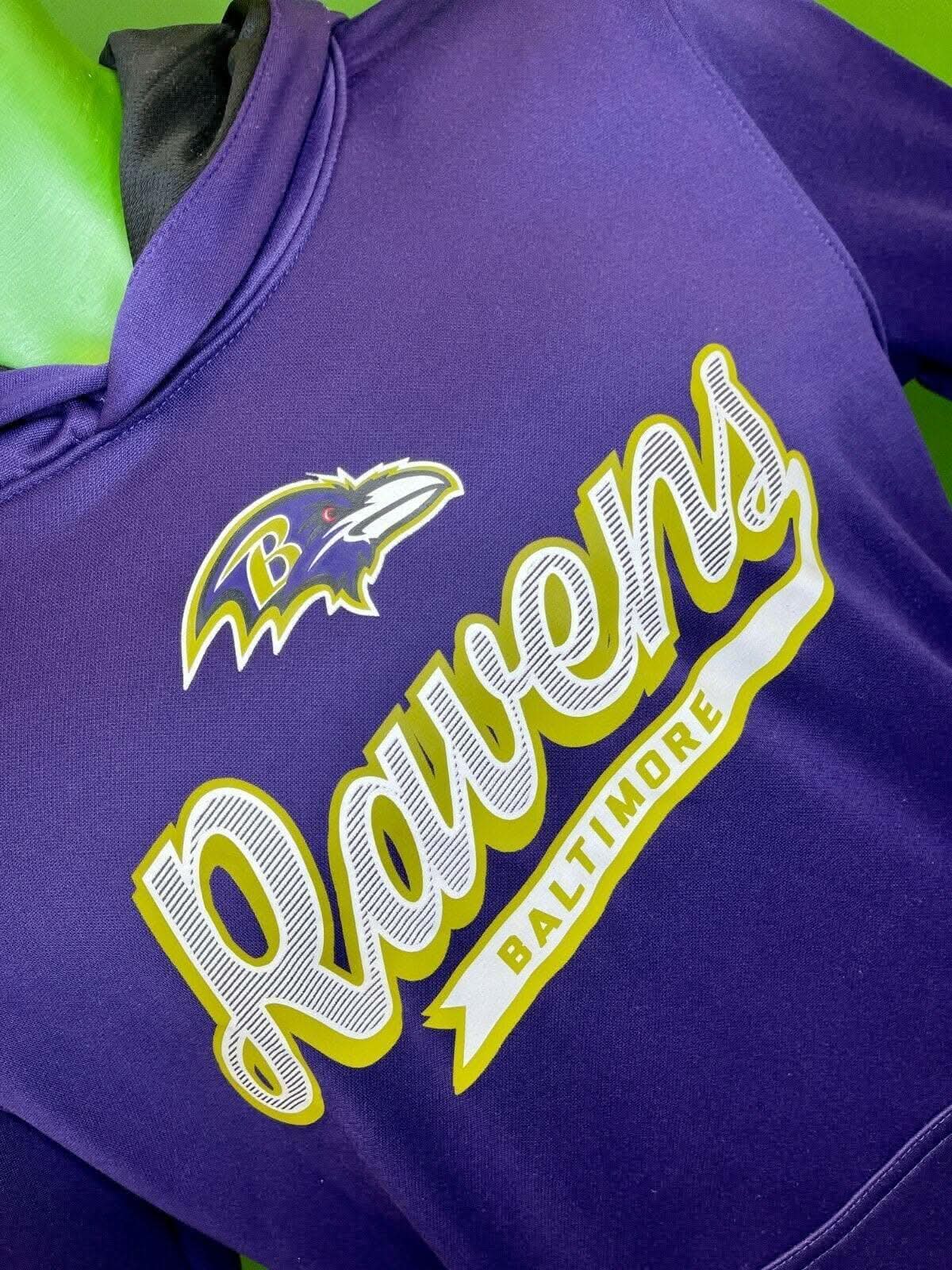 NFL Baltimore Ravens Pullover Hoodie Purple Youth Large 18-20