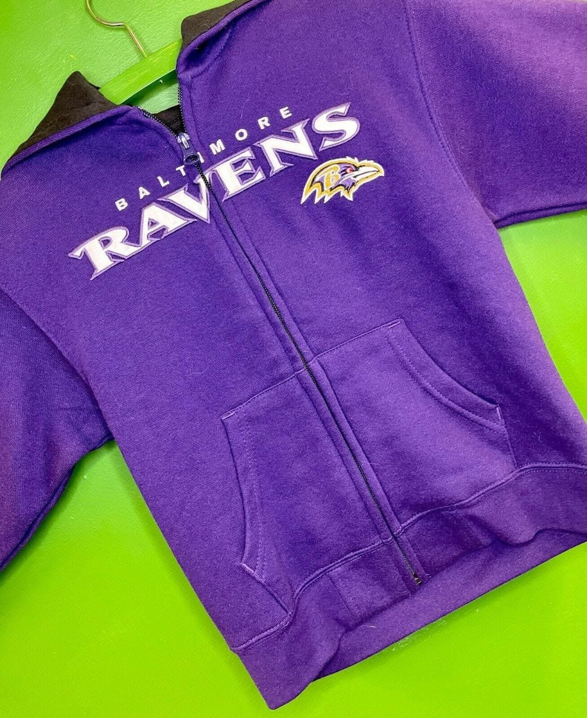 NFL Baltimore Ravens Full Zip Hoodie Kids' Medium 5-6