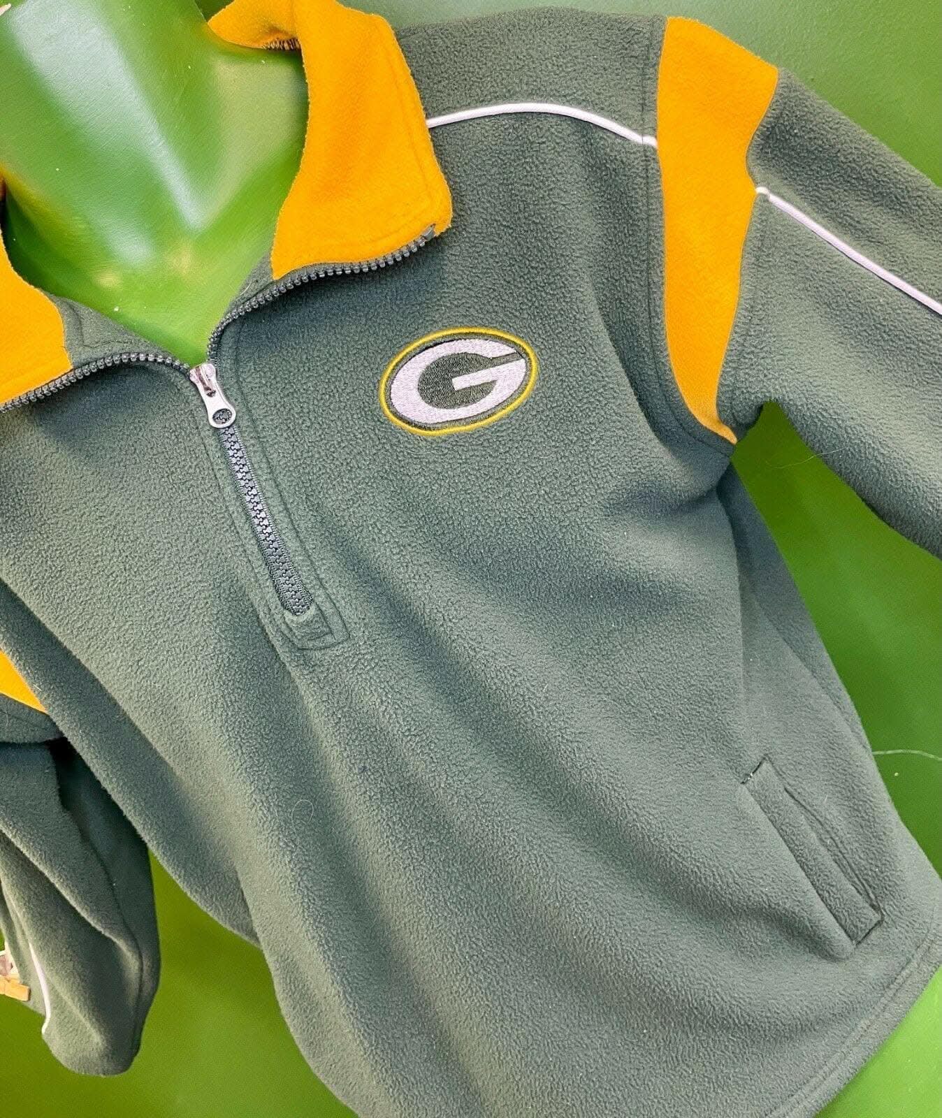 NFL Green Bay Packers Fleece 1-4 Zip Pullover Youth X-Large 14-16