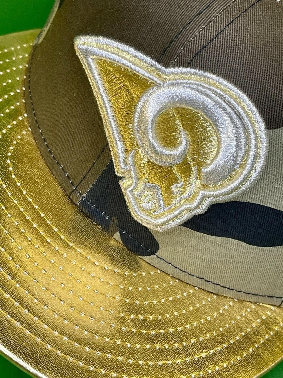 NFL Los Angeles Rams New Era 9FIFTY Snapback Cap/Hat Camo Gold NWT