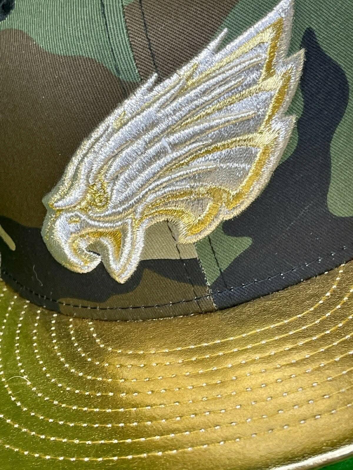 NFL Philadelphia Eagles New Era 9FIFTY Snapback Hat/Cap Camo Gold NWT