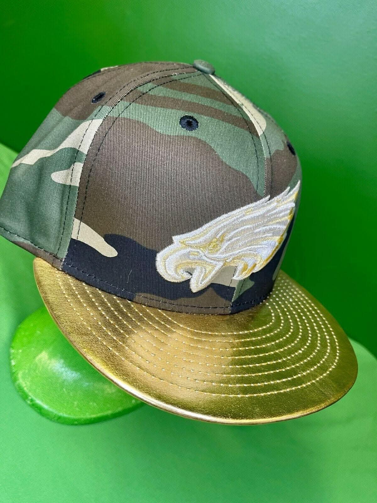 NFL Philadelphia Eagles New Era 9FIFTY Snapback Hat/Cap Camo Gold NWT