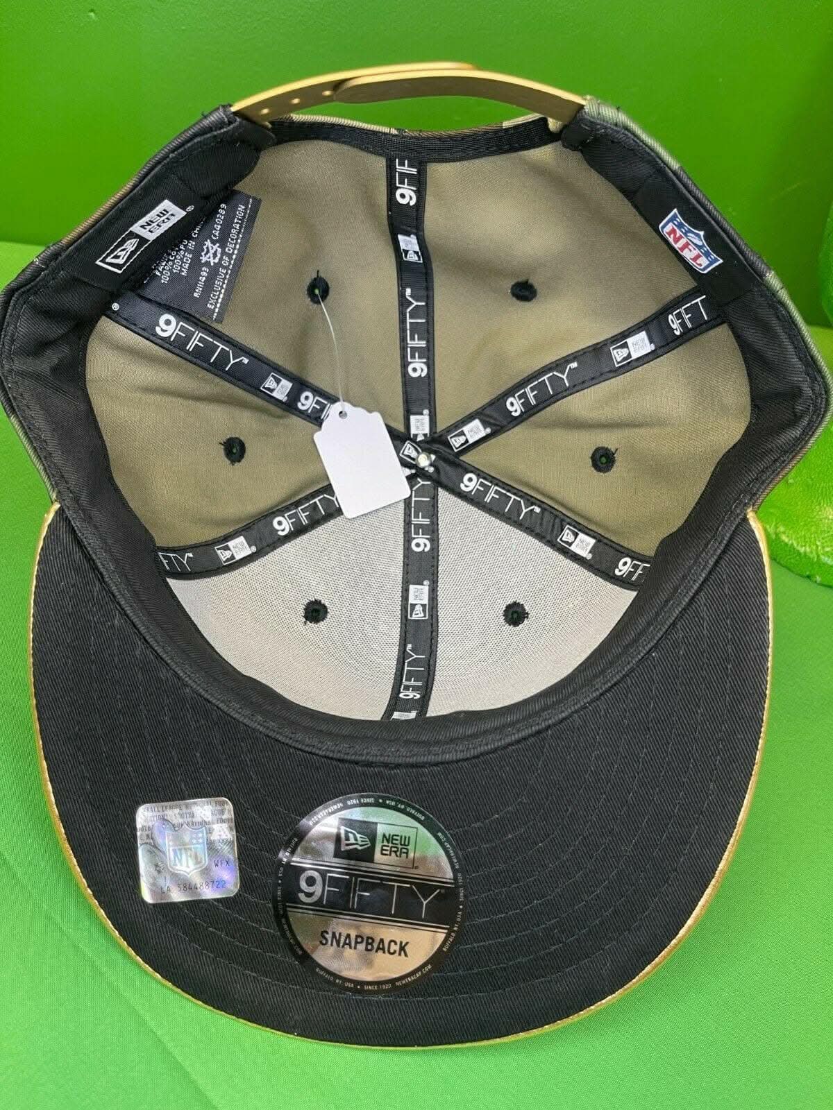 NFL Philadelphia Eagles New Era 9FIFTY Snapback Hat/Cap Camo Gold NWT