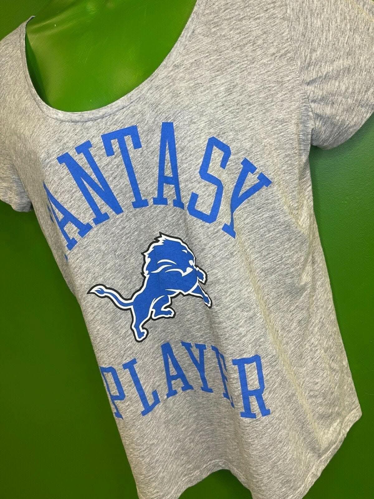NFL Detroit Lions Victoria's Secret PINK Grey T-Shirt Women's Large