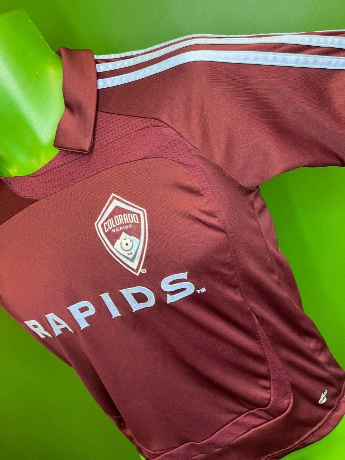 MLS Colorado Rapids Adidas Collared Jersey Youth Small 8-10