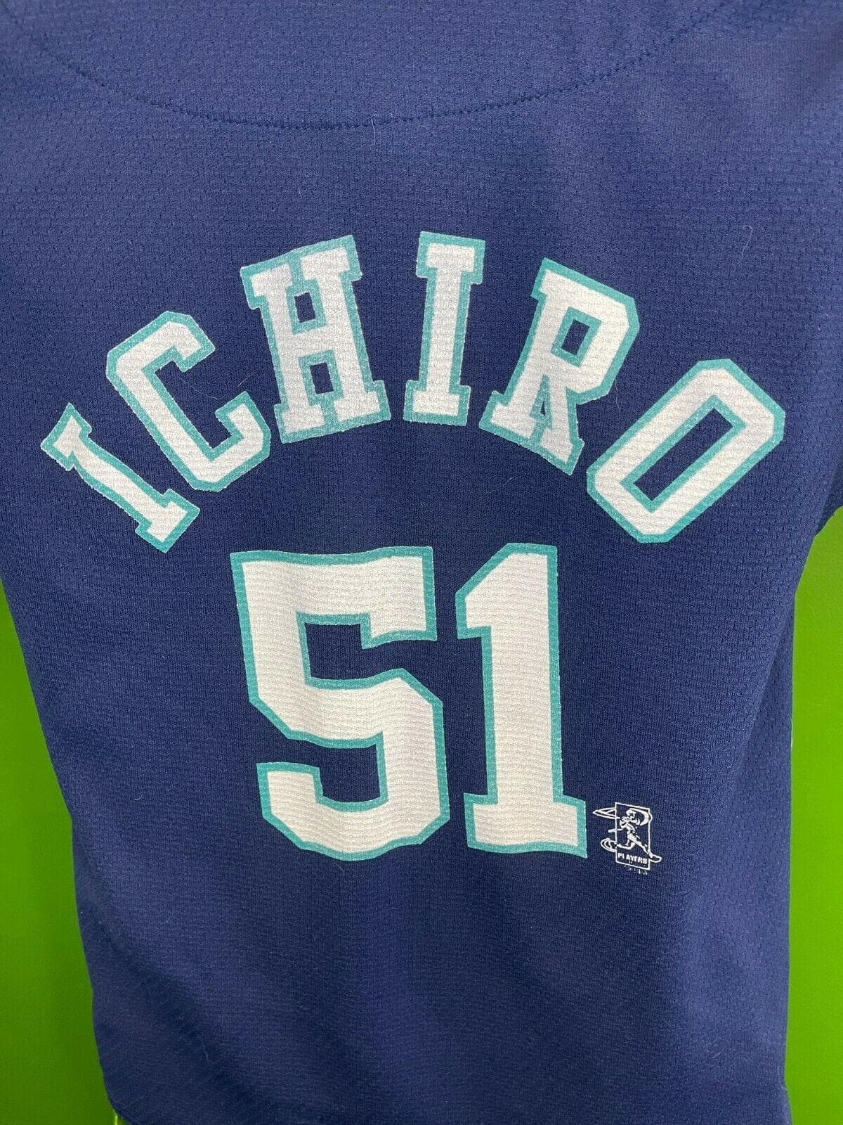 MLB Seattle Mariners Ichiro Suzuki #51 Blue Jersey Youth Medium 10-12