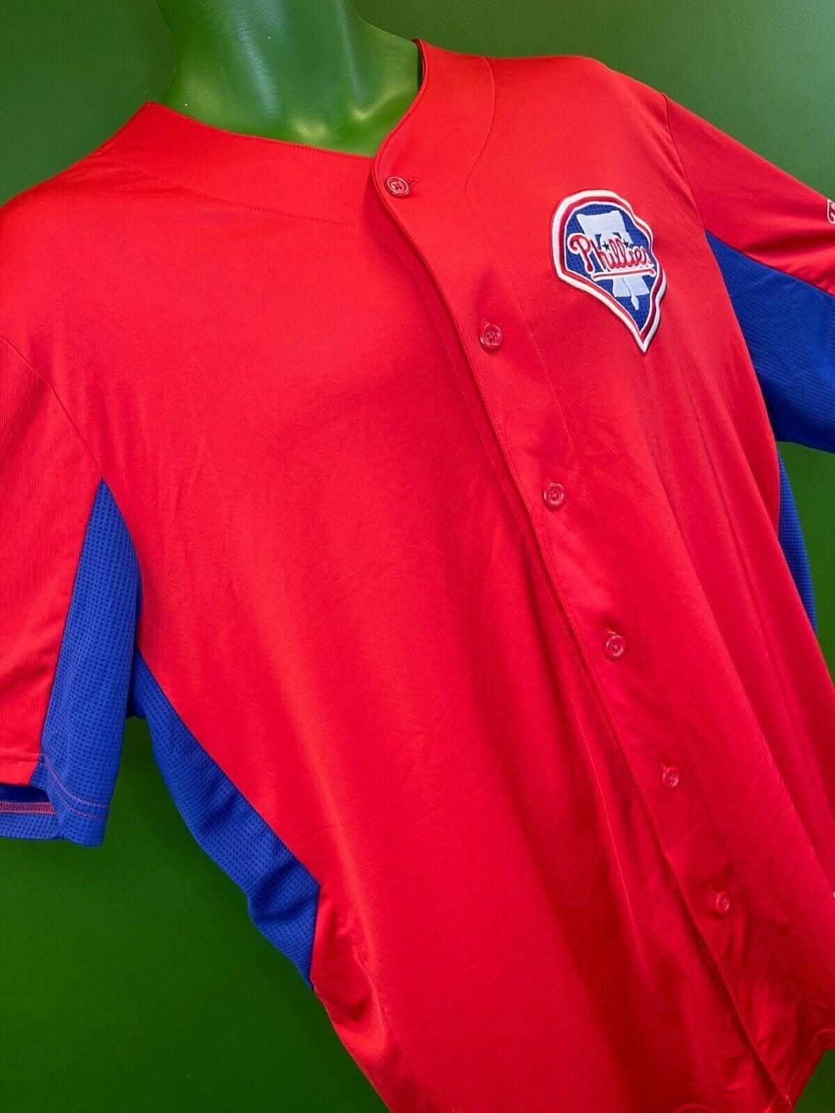 MLB Philadelphia Phillies Red Lightweight Jersey Men's X-Large