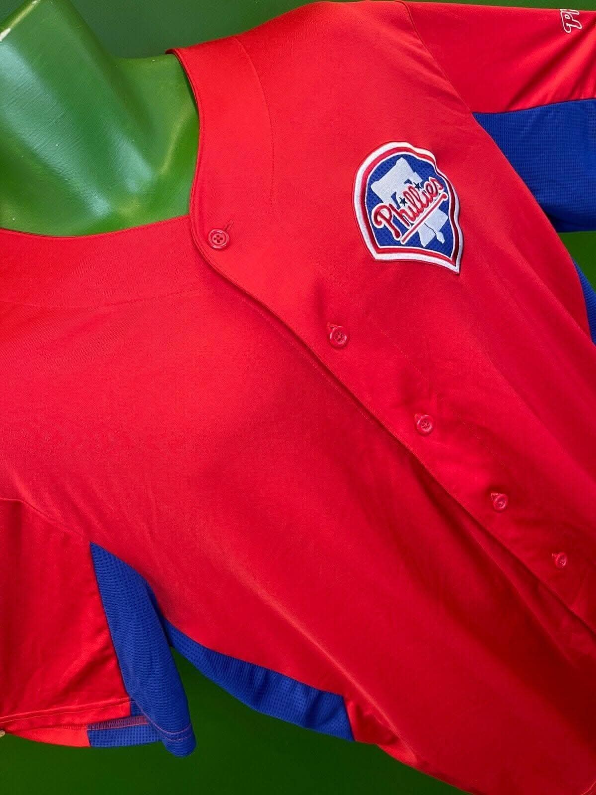 MLB Philadelphia Phillies Red Lightweight Jersey Men's X-Large