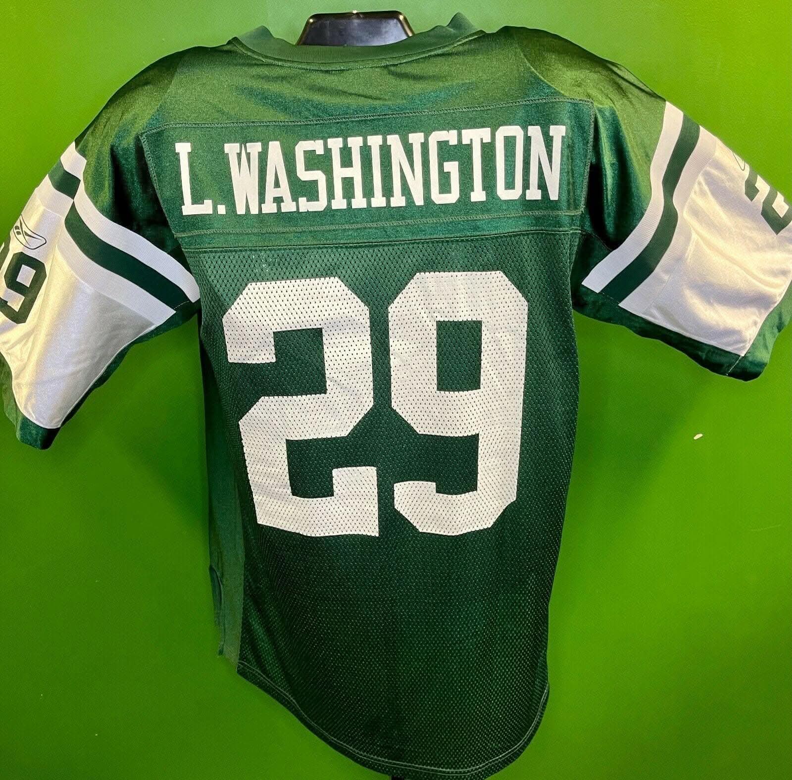 NFL New York Jets Leon Washington #29 Reebok Jersey Men's X-Large