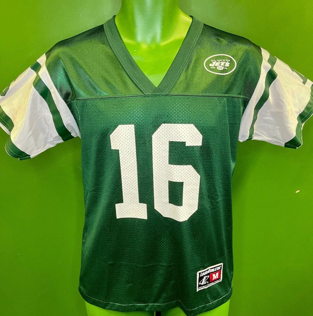 NFL New York Jets Testaverde #16 Vintage Logo Athletic  Jersey Youth Medium 10-12