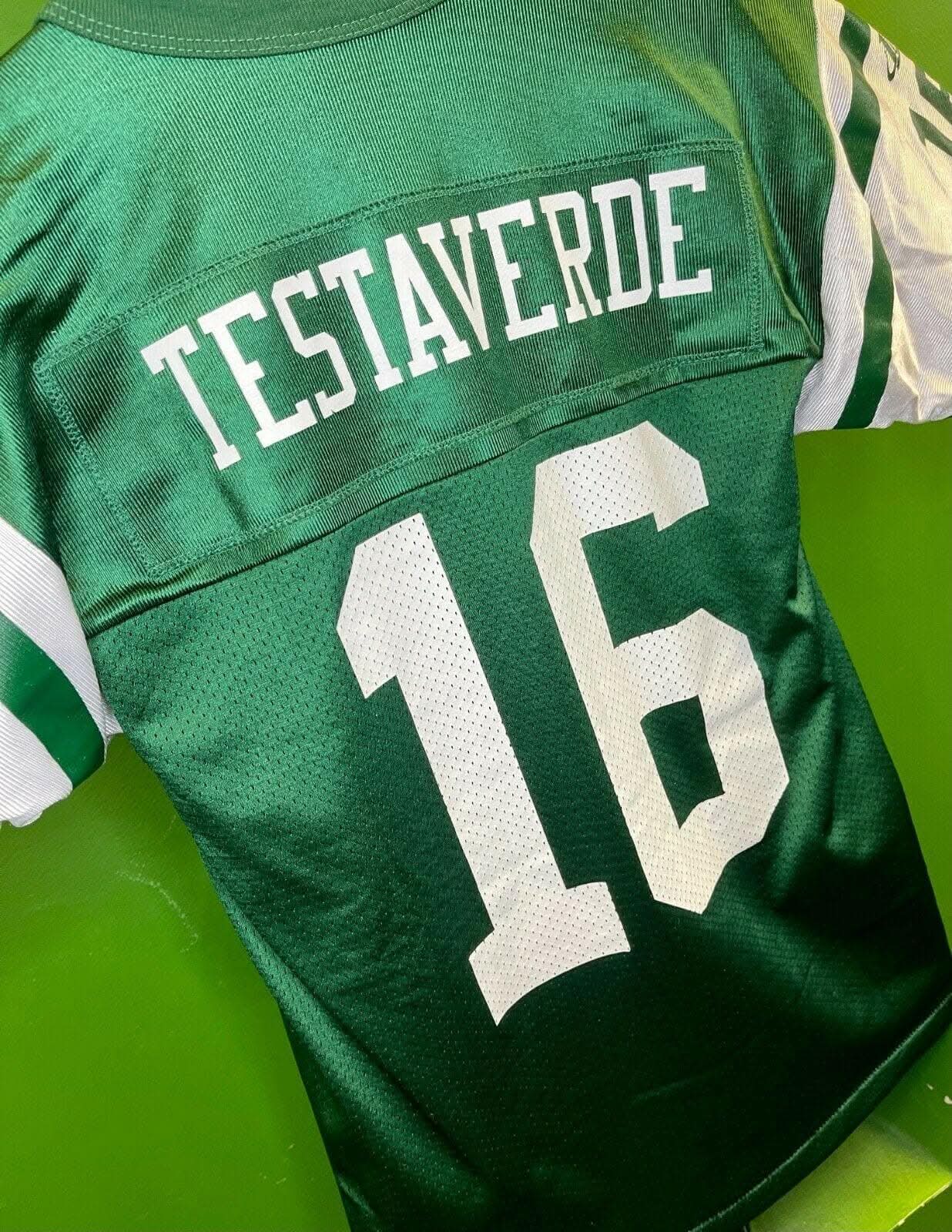 NFL New York Jets Testaverde #16 Vintage Logo Athletic Jersey Youth Medium 10-12