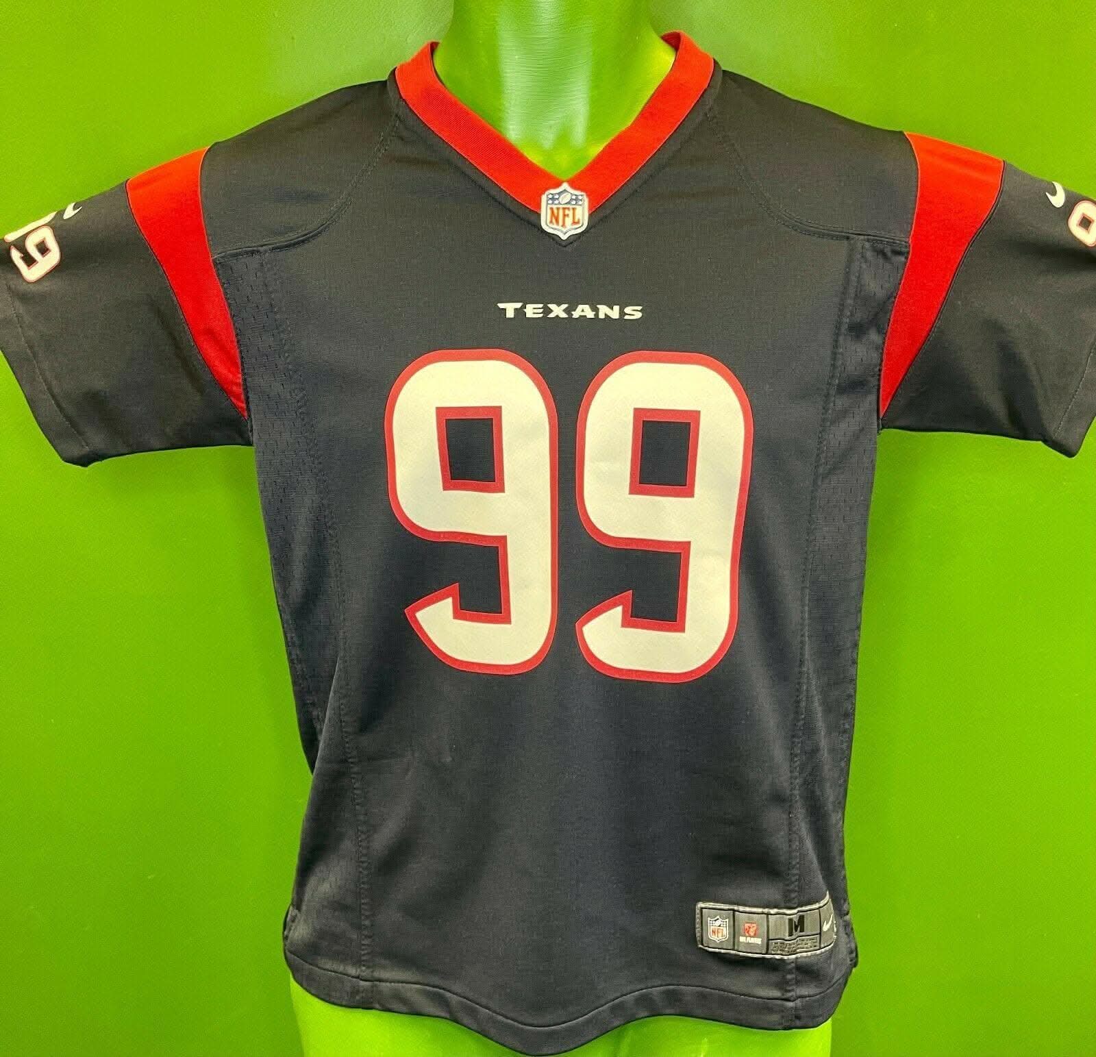 NFL Houston Texans J J Watt #99 Game Jersey Youth Medium 10-12