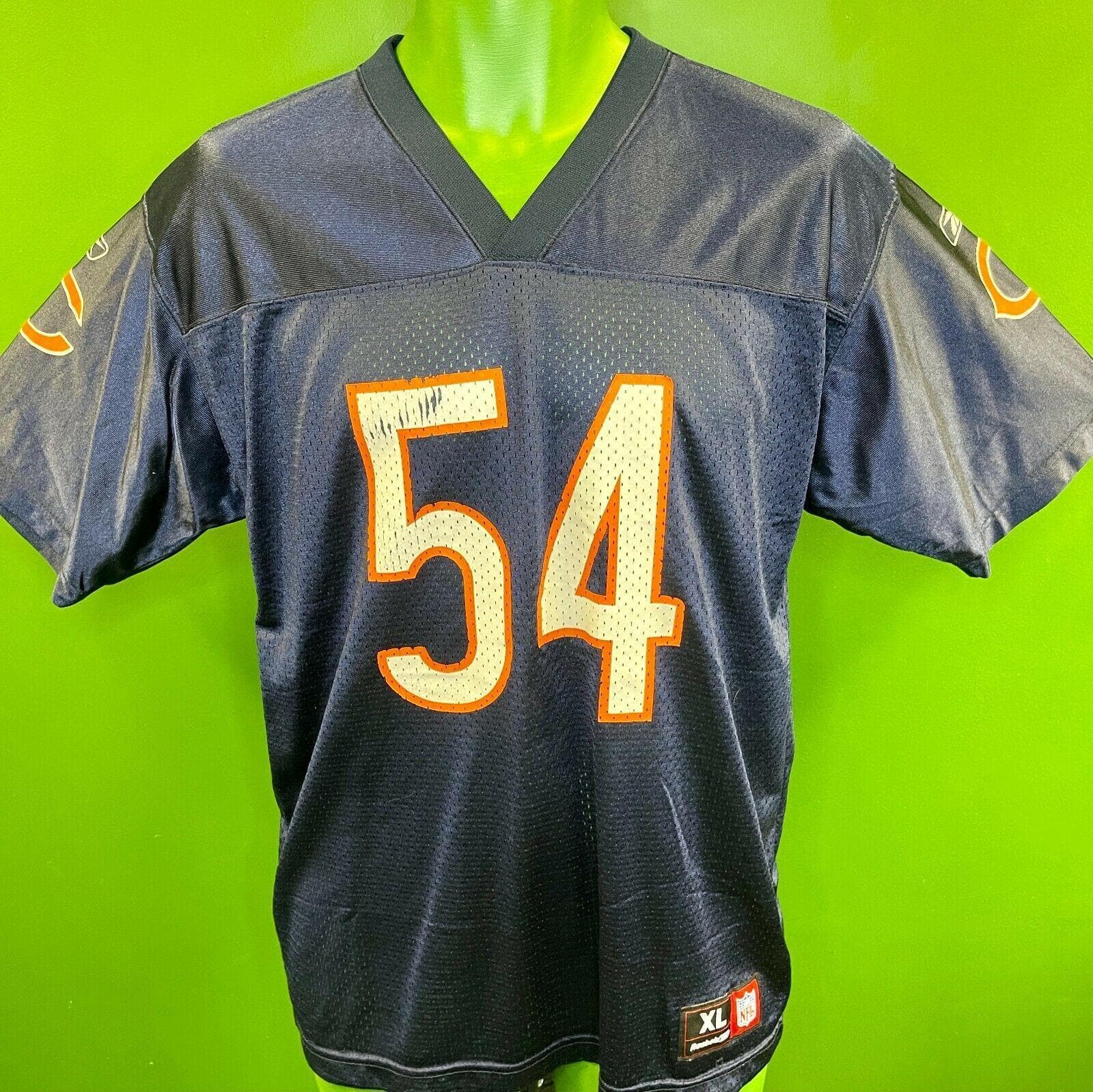 Elite Men's Brian Urlacher Navy/Orange Jersey - #54 Football