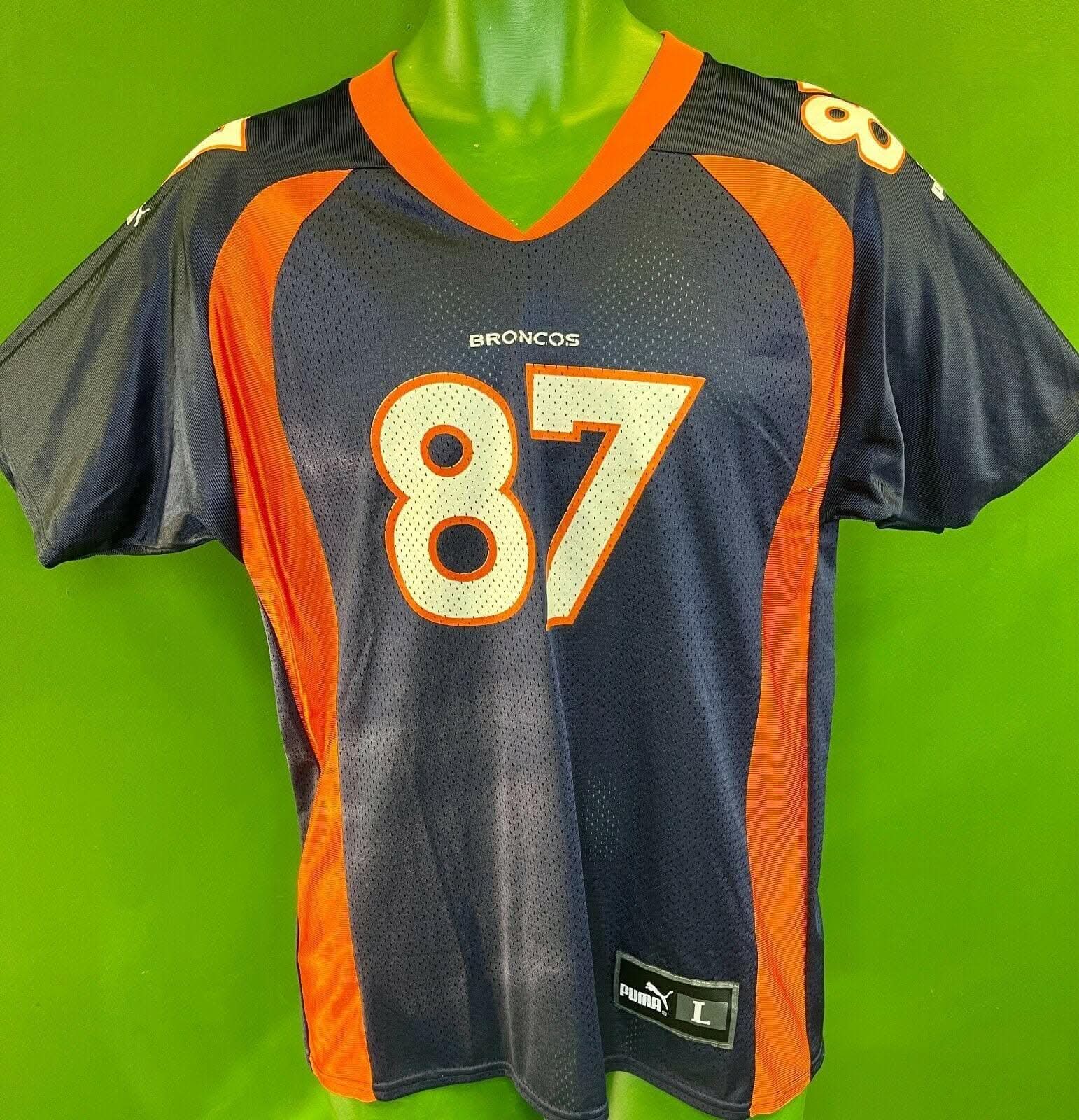 NFL Denver Broncos Ed McCaffrey #87 Vintage Puma Jersey Youth L 14-16