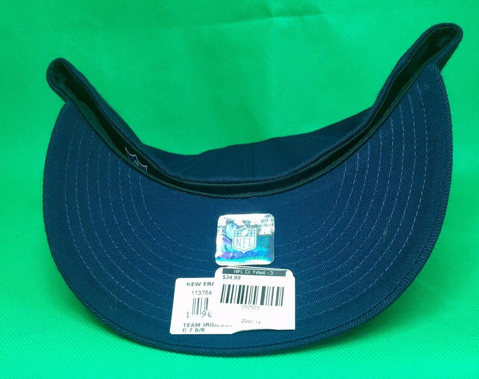 NFL Seattle Seahawks New Era 59FIFTY Fitted Baseball Cap/Hat 7-5/8 NWT